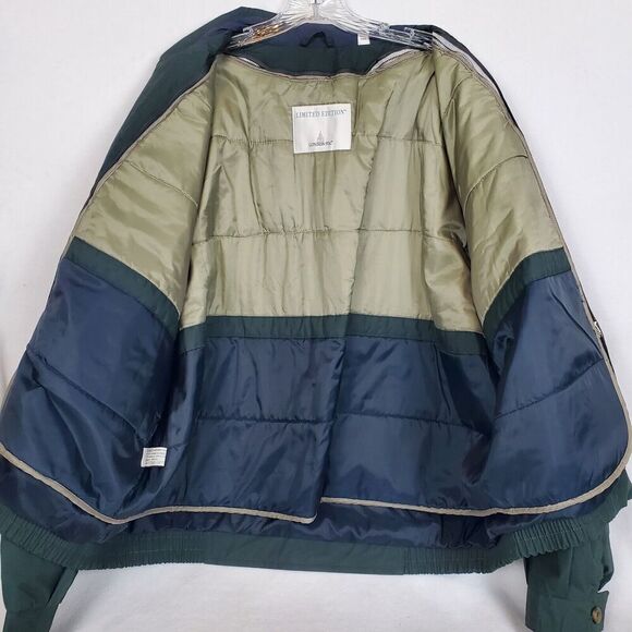 Vintage London Fog Griffith Mens Size XL Green Zip Up Removable Liner Jacket New - Picture 3 of 8